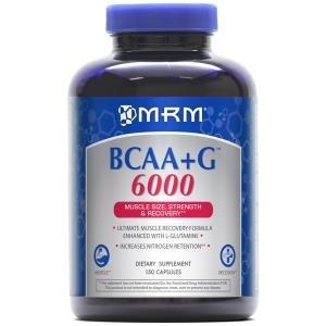 BCAA + L-глутамин 6000, BCAA + G, MRM, 150 капсул - фото