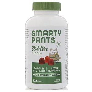 Мультивитамины для мужчин 50+, Masters Complete, SmartyPants, ягодно-фруктовый вкус, 120 жевательных конфет - фото