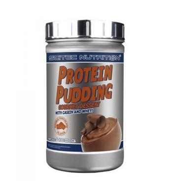 Протеиновый пидинг, Protein Pudding, Scitec Nutrition, вкус двойной шоколад, 400 г - фото