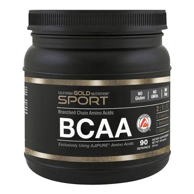 Амінокислоти BCAA, Pure BCAA, California Gold Nutrition, 454 г - фото