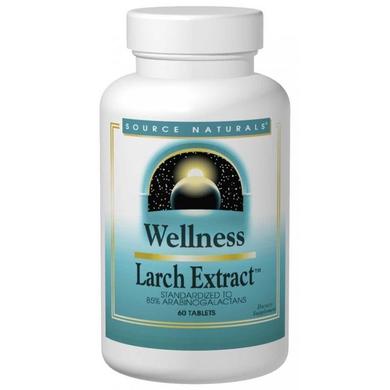 Лиственница, Larch, Source Naturals, Wellness, экстракт, 60 таблеток - фото
