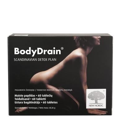 Засіб для очищення організму, Body Drain, New Nordic, 60 таблеток - фото