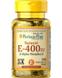 Витамин Е-400, Vitamin E, Puritan's Pride, 400 МЕ, 50 капсул, фото – 1