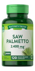 Со Пальметто, Saw Palmetto, Nature's Truth, 1200 мг, 120 капсул - фото