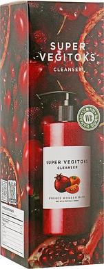 Осветляющая детокс-пенка для жирной кожи, Super Vegitoks Cleanser Red, Wonder Bath, 200 мл - фото