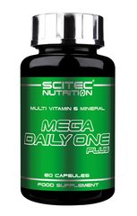 Вітаміни і мінерали, Mega Daily One Plus, Scitec Nutrition , 60 капсул - фото