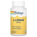 Лізин, L-Lysine, Solaray, 1000 мг, 90 таблеток, фото