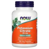 Калий цитрат, Potassium Citrate, Now Foods, 99 мг, 180 капсул, фото