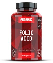 Вітамін B9, Folic Acid, 500 мкг, Prozis, 60 капсул - фото