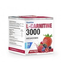 Л-карнітин 3000, L-Carnitine 3000, Quamtrax, фруктовий смак, 20 флаконів - фото