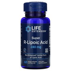 R ліпоєва кислота, R-Lipoic Acid, Life Extension, 240 мг, 60 капсул - фото