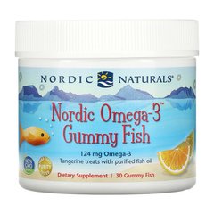 Рыбий жир для детей (мандарин), Omega-3 Gummy Fish, Nordic Naturals, 30 желе - фото