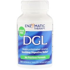 Корень солодки (DGL, Deglycyrrhizinated Licorice), Enzymatic Therapy (Nature's Way), 100 таблеток - фото