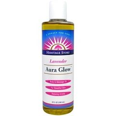 Масло для тіла і масажу, Aura Glow, Heritage Products, лаванда, 240 мл - фото