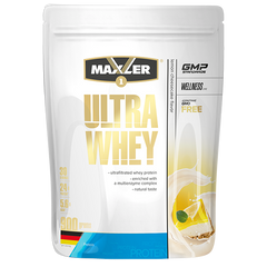 Протеин, Ultra Whey, Maxler, вкус лимонный чизкейк, 900 г - фото