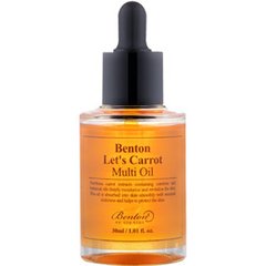 Мультифункциональная сыворотка с маслом семян моркови, Let’s Carrot Multi Oil, Benton, 30 мл - фото