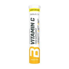 Витамин С Vitamin C 1000, вкус лимон, 20 шипучих таблеток BioTechUSA - фото