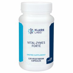 Пробиотики, Витал-Зимес Форте, Vital-Zymes Forte, Klaire Labs, 120 Вегетарианских Капсул - фото