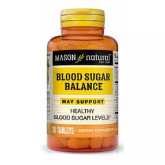 Баланс сахара в крови, Blood Sugar Balance, Mason Natural, 30 таблеток - фото