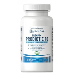 Премиум Пробиотик 10, Premium Probiotic 10, Puritan's Pride, 60 капсул - фото