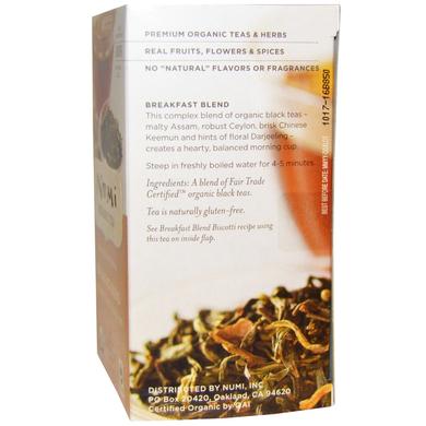 Органический чёрный чай Утренний подъём, 18 пакетиков - фото