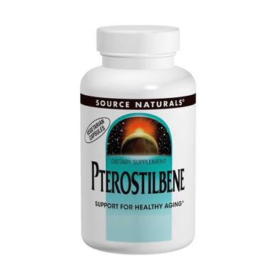 Птеростильбен, Pterostilbene, Source Naturals, 50 мг, 60 капсул - фото