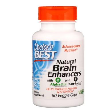Вітаміни для мозку з GPC і PS, Brain Enhancers, Doctor's Best, 60 капсул - фото