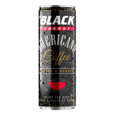 Энергетический напиток Black Americano Coffee, Black energy, 250 мл - фото