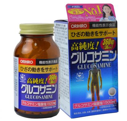 Очищений глюкозамін, Orihiro, 360 таблеток - фото