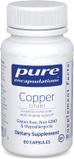 Медь (цитрат), Copper (citrate), Pure Encapsulations, 60 капсул, фото