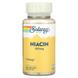 Ниацин, Niacin, Solaray, 100 мг, 100 вегетарианских капсул, фото – 1