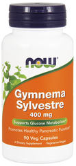 Джимнема Сильвестра, Gymnema Sylvestre, Now Foods, 400 мг, 90 капсул - фото