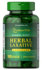 Слабительное средство, Herbal Laxative, Puritan's Pride, 100 капсул - фото