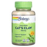 Кошачий коготь, экстракт коры, Cat's Claw, Solaray, для веганов, 500 мг, 100 капсул, фото