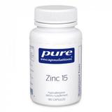 Цинк, Zinc, Pure Encapsulations, 15 мг, 180 капсул, фото