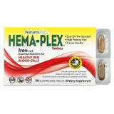 Комплекс вітамінів і мінералів, Hema-Plex, Nature's Plus, 30 таблетки з повільним высвобождением, фото