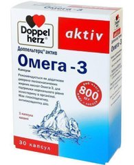 Актив Омега – 3, 800 мг, Doppel Herz, 80 капсул - фото