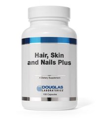 Вітаміни для волосся, шкіри і нігтів, Hair, Skin and Nails Plus, Douglas Laboratories, 100 капсул - фото
