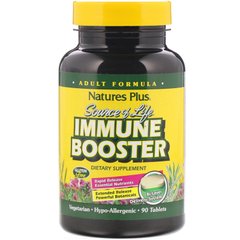 Усиление иммунитета, Immune Booster, Nature's Plus, Source of Life, 90 таблеток - фото