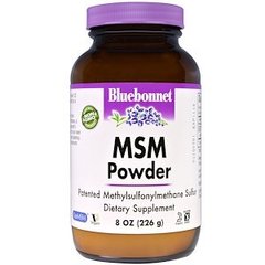 МСМ, MSM, Bluebonnet Nutrition, порошок, 226 г - фото