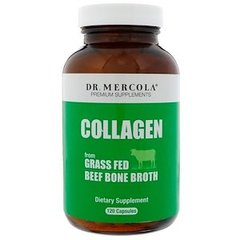 Коллаген говяжий, Collagen, Dr. Mercola, из бульона, 120 капсул - фото