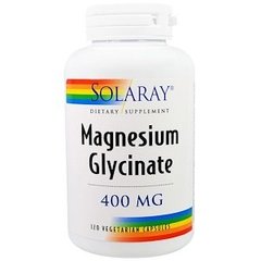 Магний глицинат, Magnesium Glycinate, Solaray, 400 мг, 120 капсул - фото