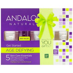 Косметический набор для лица (возрастной), Skin Care Essentials, Andalou Naturals, 5 шт. - фото