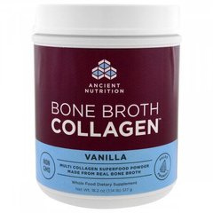 Колаген з кісткового бульйону, ваніль, Dr. Axe / Ancient Nutrition, 517 г - фото