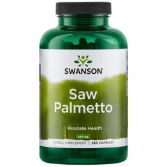 Со пальметто, Saw Palmetto, Swanson, 540 мг, 250 капсул - фото
