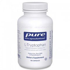 L-триптофан, l-Tryptophan, Pure Encapsulations, 90 капсул - фото