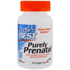 Комплекс для беременных, Purely Prental, Doctor's Best, 120 гелевых капсул - фото