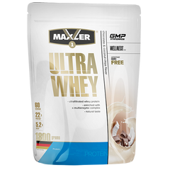 Протеин, Ultra Whey, Maxler, вкус молочный шоколад, 900 г - фото
