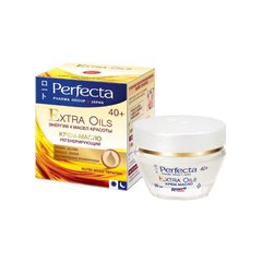 Регенеруючий крем-масло для обличчя 40+, Pharma Group Japan Extra Oils 40+, Perfecta, 50 мл - фото