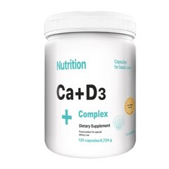Минерально-витаминный комплекс Кальций+Д3, EntherMeal Ca+D3 Complex, Ab Pro, 120 капсул - фото